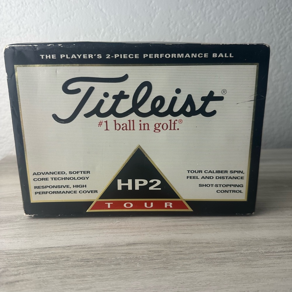 Titleist HP2 Tour Golf Balls - Black and Gold